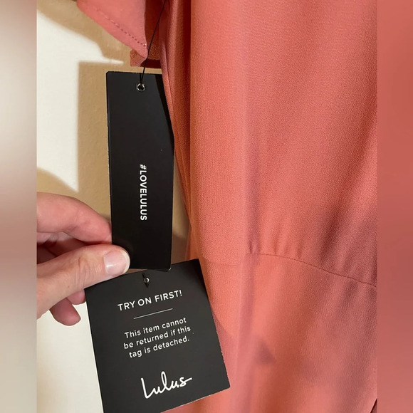 NWT Longing for You Rose Lace Short Flutter Sleeve Maxi Dress Size Medium - Picture 9 of 11